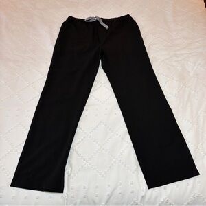 FIGS Men's Pisco Black Basic Medical Drawstring Scrub Pants Large Straight Leg